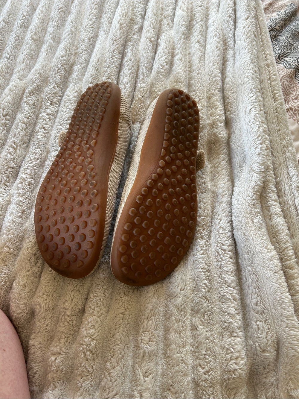 Aetrex Knit Mary Jane Flats in Light Beige - Picture 3 of 3